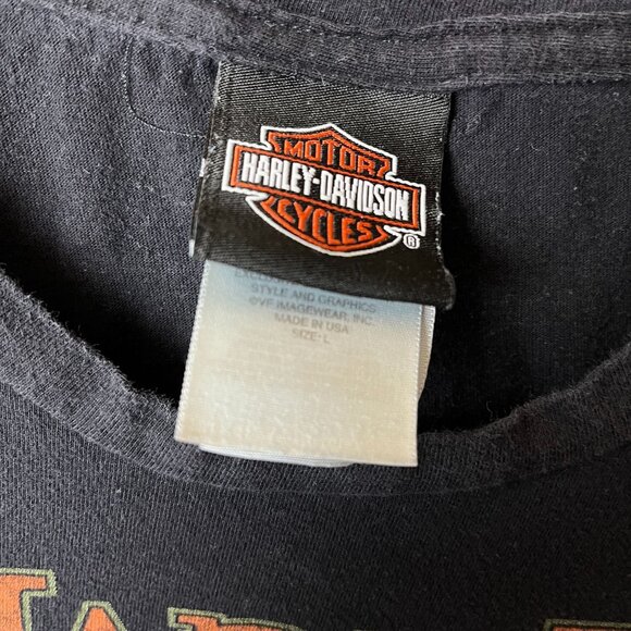 Harley Davidson Florida T Shirt Womens Black Medium M Made In USA Graphic Tee - Picture 4 of 16